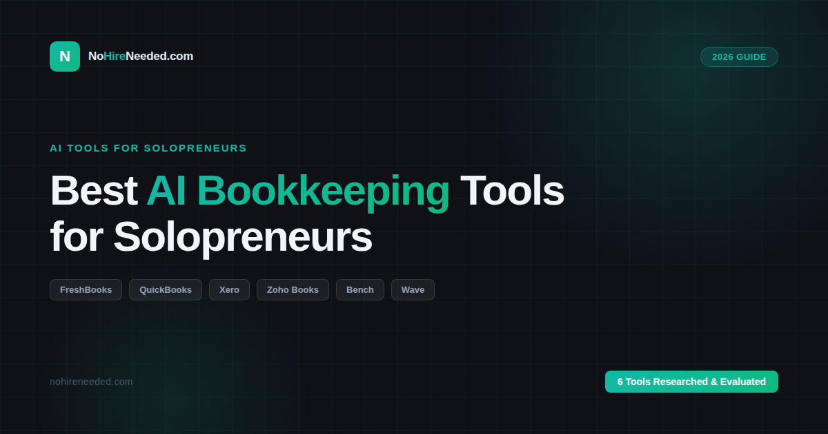 Best AI Bookkeeping Tools for Solopreneurs in 2026