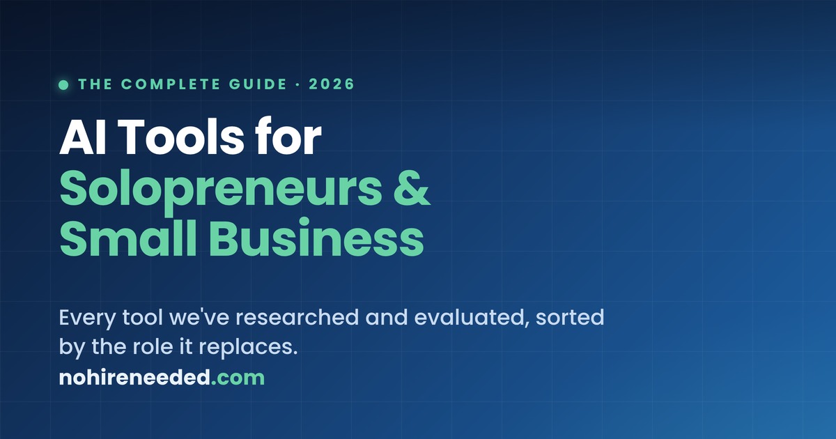 AI tools for solopreneurs and small business, 2026 guide