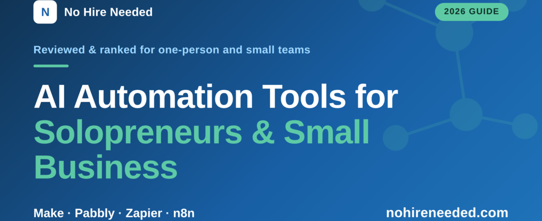 Best AI Automation Tools for Solopreneurs and Small Business in 2026
