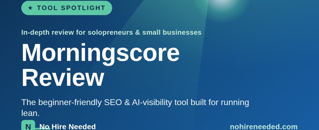 Morningscore Review: The Beginner-Friendly SEO and AI-Visibility Tool for Solopreneurs
