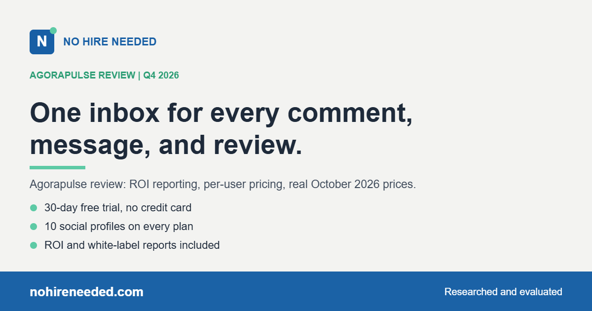 Agorapulse Review (2026): One Social Inbox, Real Reporting, Per-User Pricing