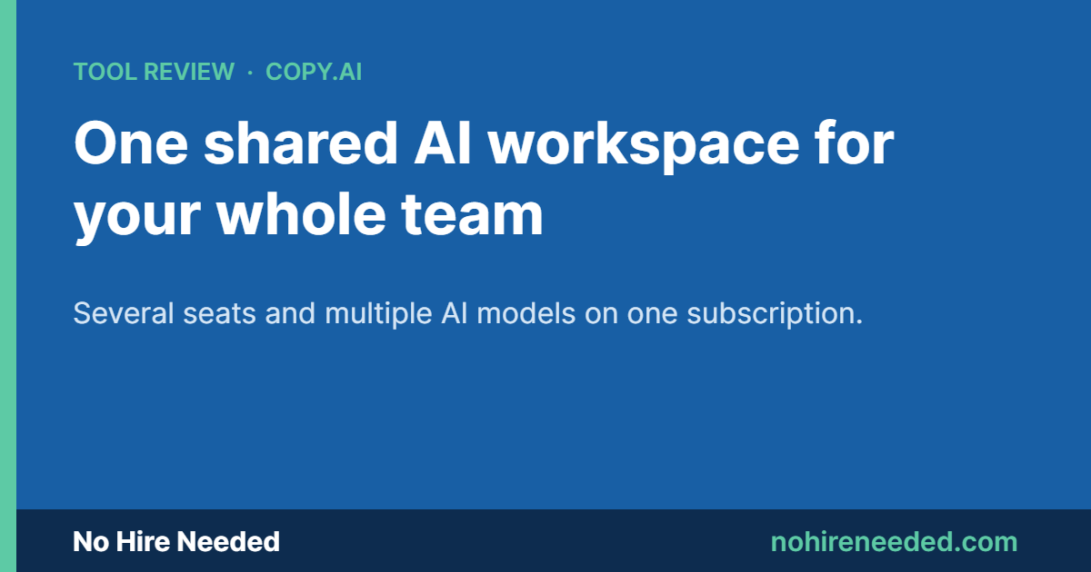 Copy.ai Review (2026): A Shared AI Workspace for Small Teams