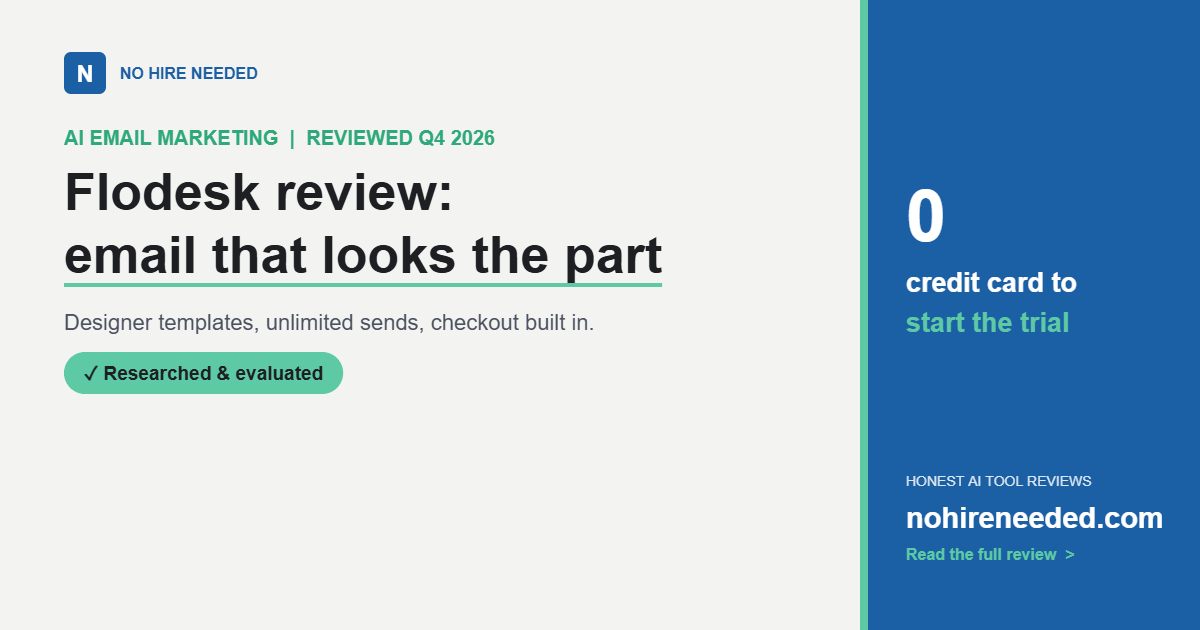 Flodesk Review (2026): Design-First Email for Creators and Brands