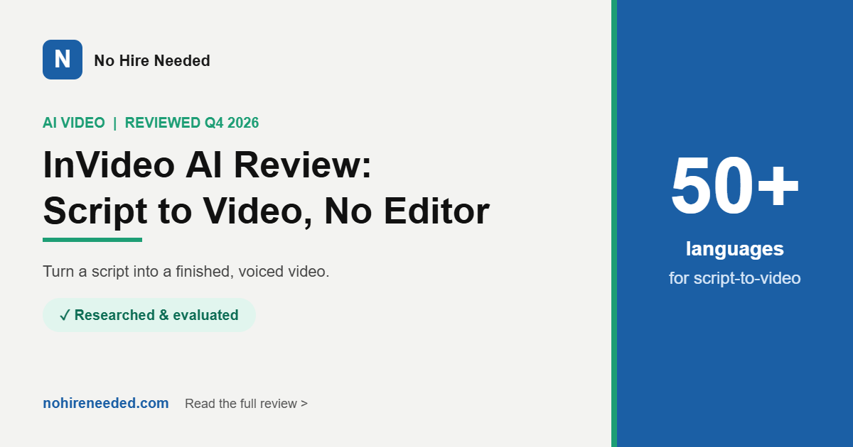 InVideo AI Review: Script to Video Without an Editor