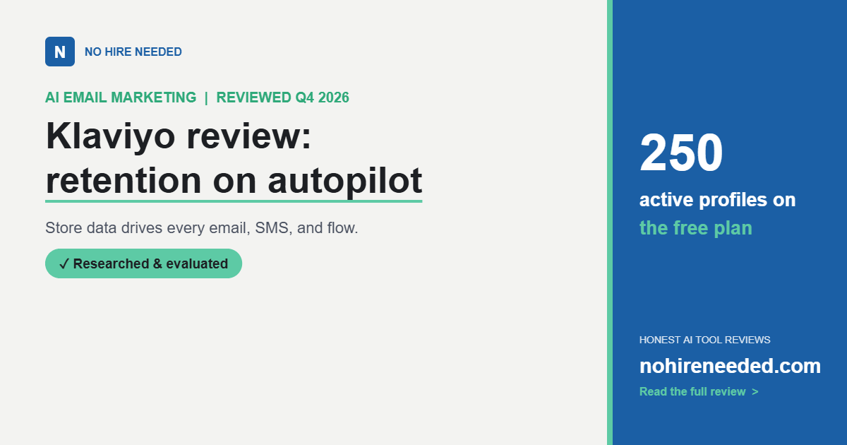 Klaviyo Review (2026): Data-Driven Email and SMS for Online Stores