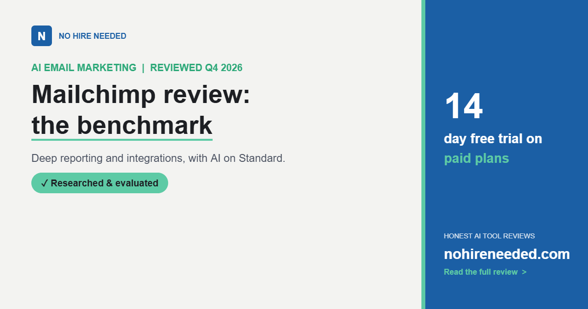 Mailchimp Review (2026): Is the Benchmark Still Worth It?