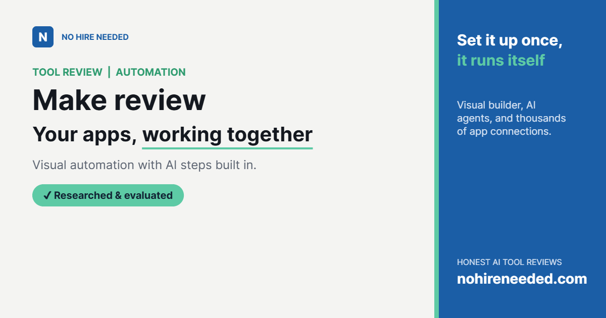 Make Review (2026): Visual Automation for Small Business