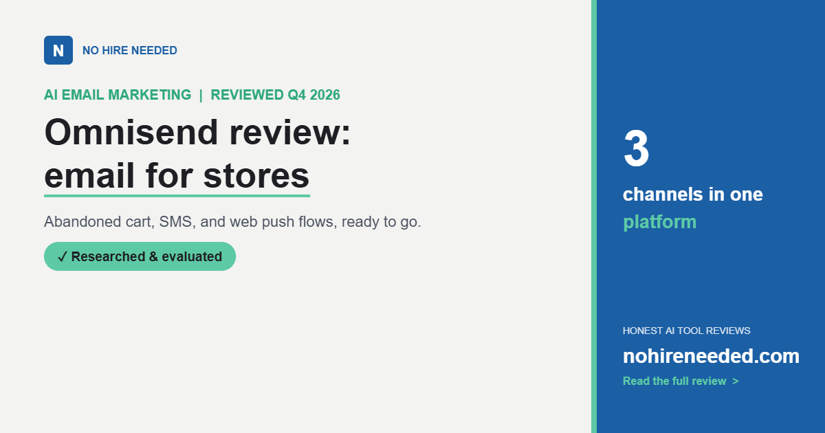 Omnisend Review (2026): Email and SMS Built for Online Stores