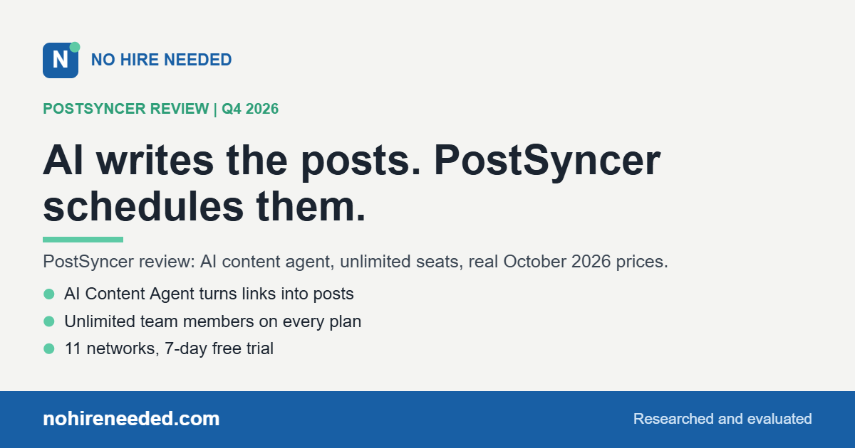 PostSyncer Review (2026): AI Social Scheduling With Unlimited Seats