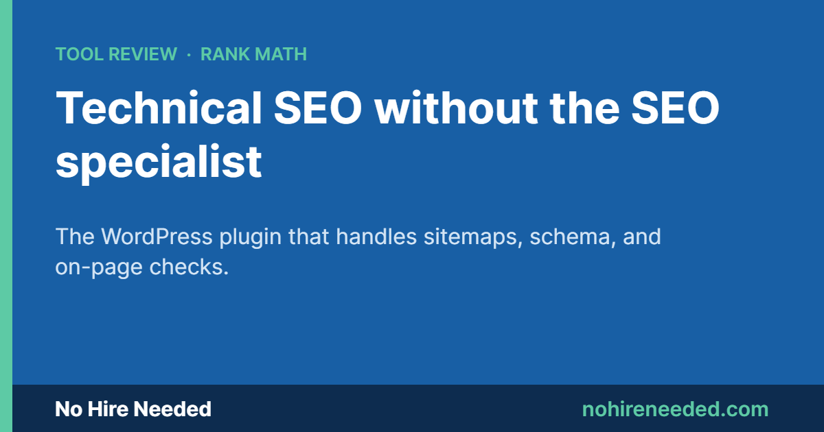 Rank Math Review (2026): WordPress SEO Without an SEO Specialist