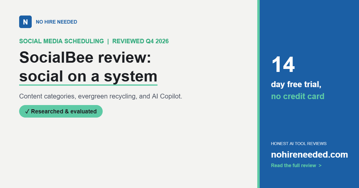SocialBee Review (2026): Social Media on a System