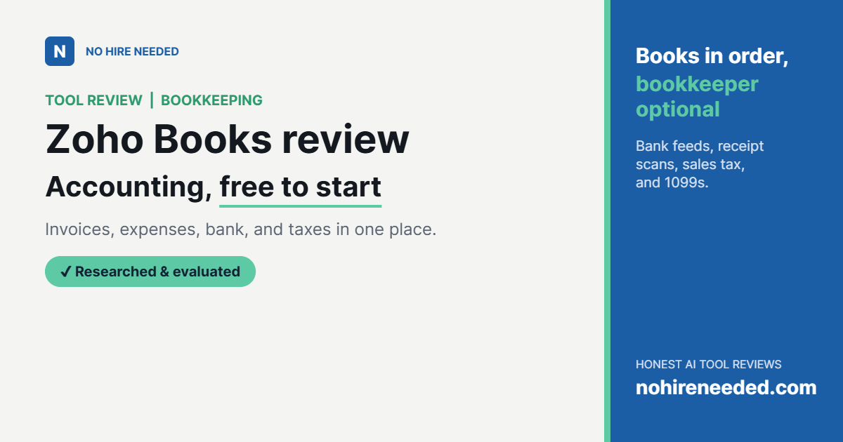 Zoho Books Review (2026): Free Accounting Software for Small Business